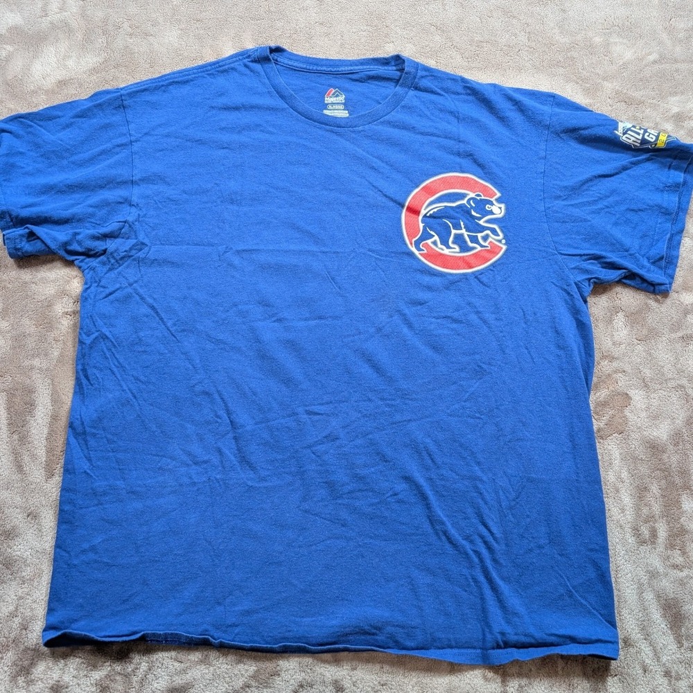 Majestic Chicago Cubs Dexter Fowler 24 2016 All Star Game T-Shirt Mens XL Blue
